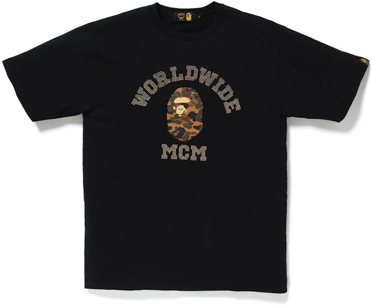 Black T-shirt with logo MCM X BAPE - Vitkac Italy