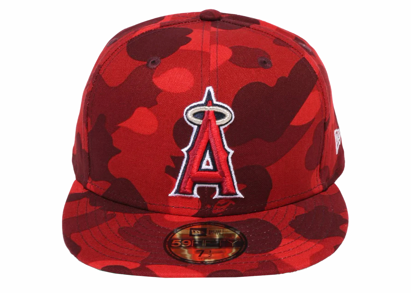 BAPE x MLB New Era Angels 59Fifty Fitted Cap Red Men's - SS24 - US