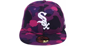 BAPE x MLB New Era White Sox 59Fifty Fitted Cap Purple