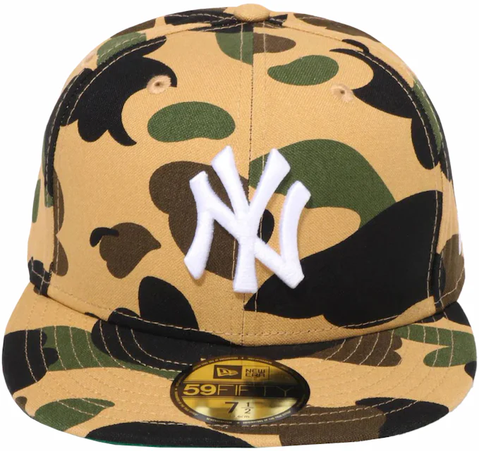 Bape x MLB New Era Yankees 59FIFTY Fitted Cap Yellow