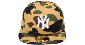 BAPE x MLB New Era Yankees 59Fifty Fitted Cap Yellow