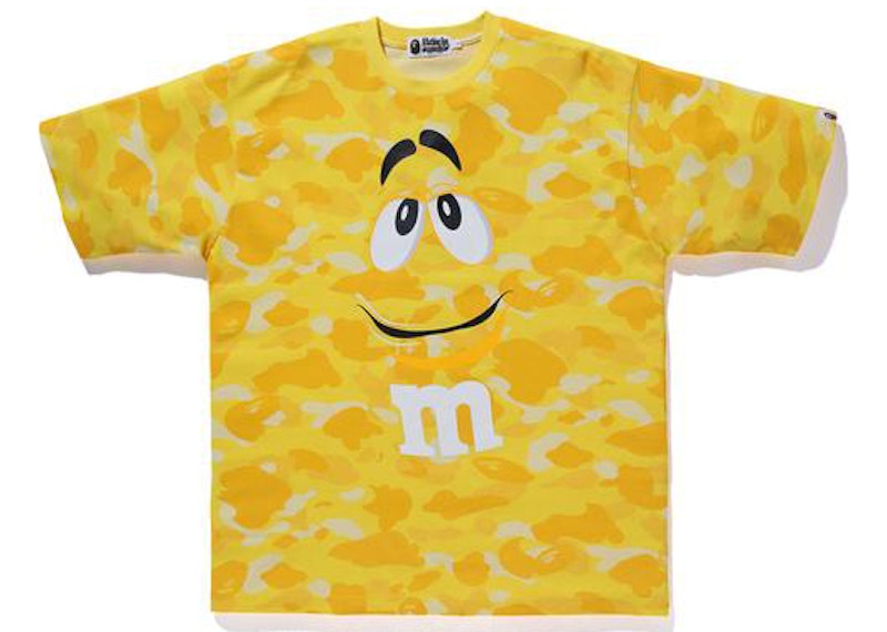 BAPE x M&M's Color Camo Relaxed Tee Yellow Men's - SS21 - US