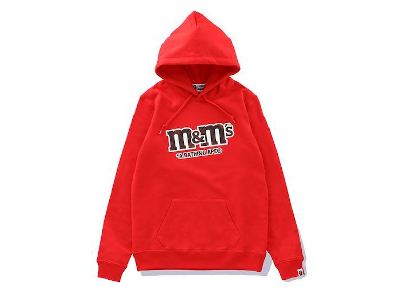 Red bape pullover discount hoodie