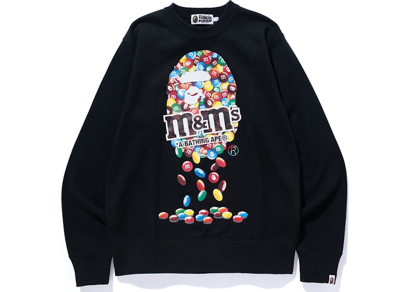 BAPE x M&M's Mens Crewneck Black Men's   SS   US