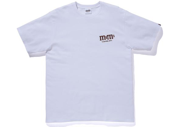 BAPE x M&M's Mens Tee White Men's - SS21 - GB