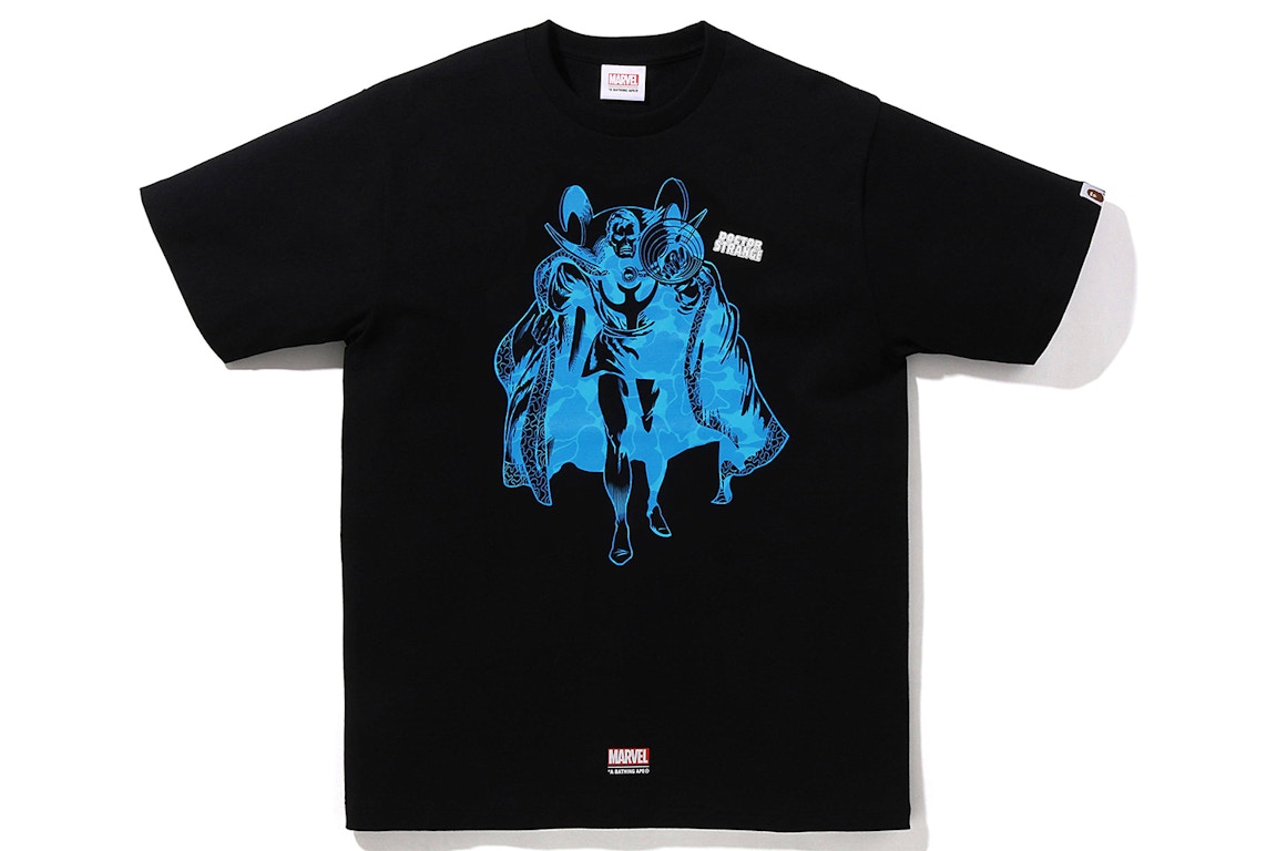 Pre-owned Bape X Marvel Comics Dr. Strange Tee Black