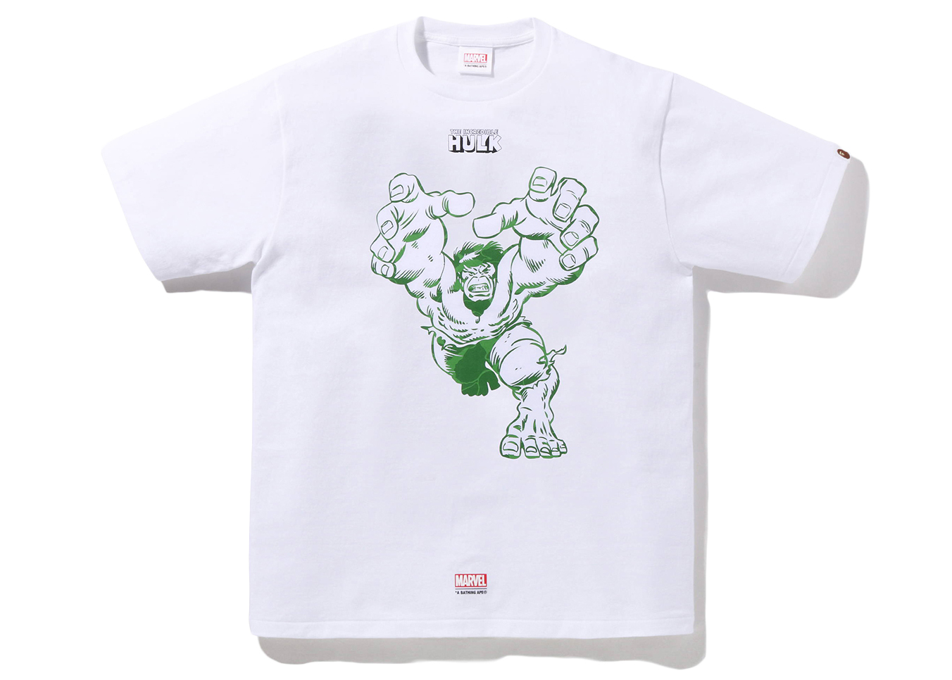 BAPE x Marvel Comics Hulk T-Shirt White