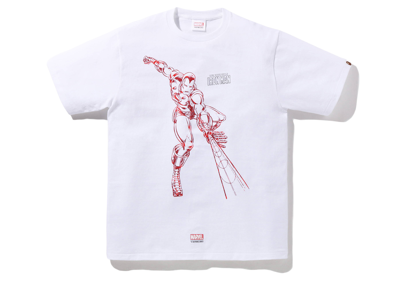 BAPE x Marvel Comics Iron Man T-Shirt White メンズ - FW22 - JP
