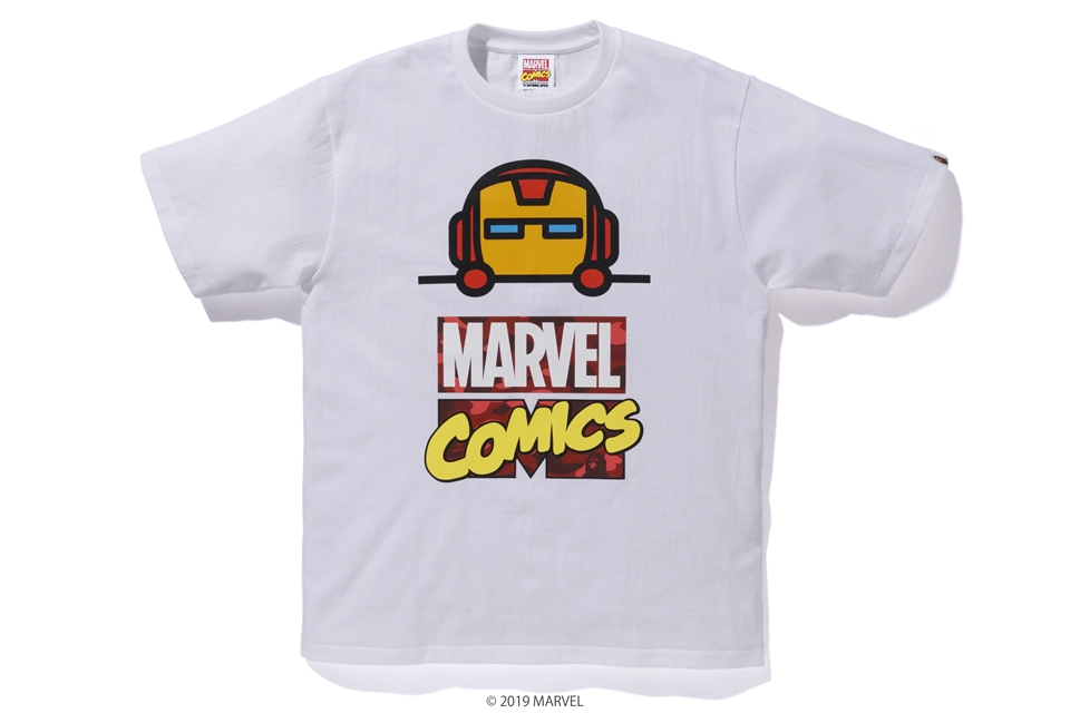 BAPE x Marvel Comics Iron Man Tee White メンズ - SS19 - JP