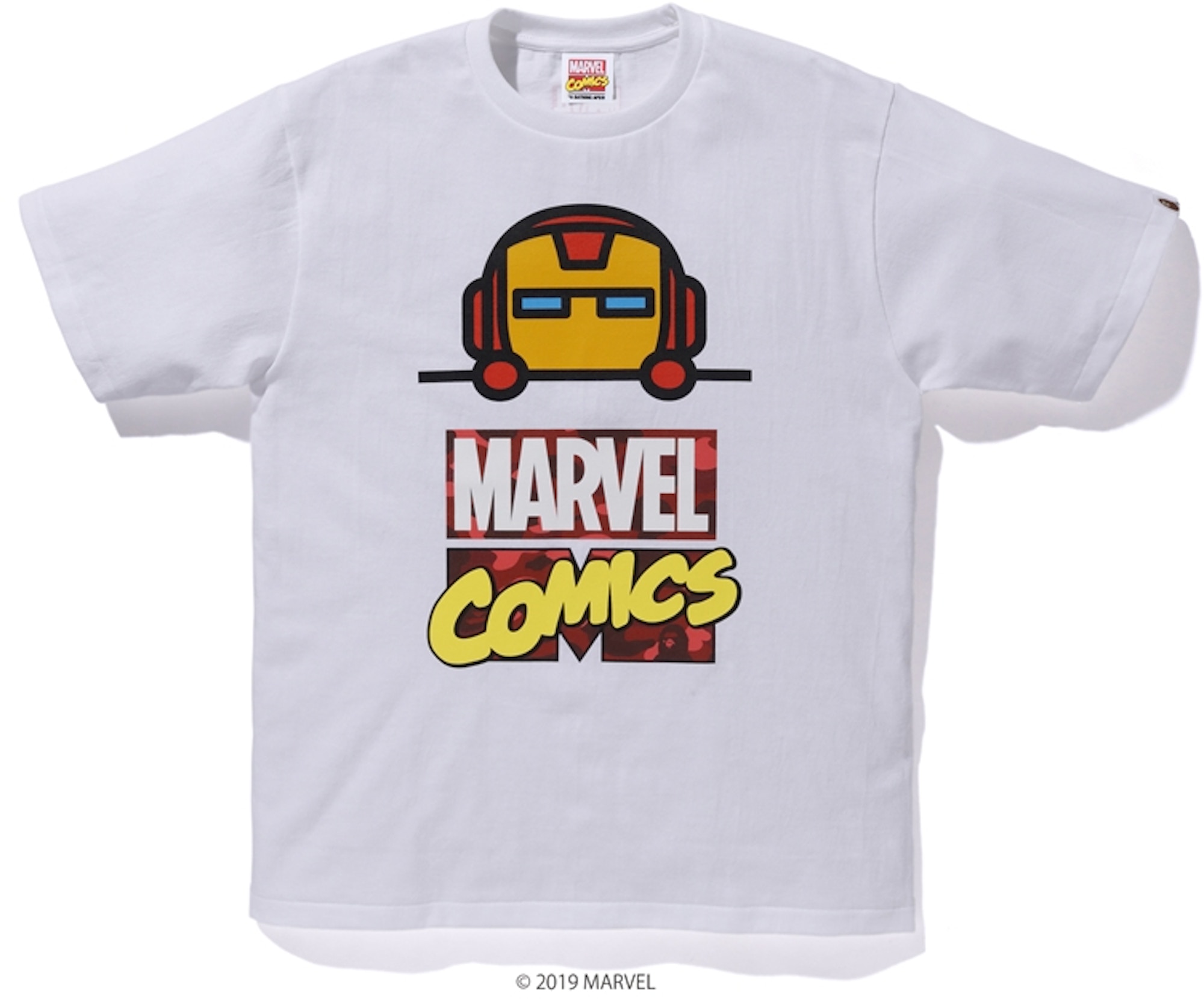 BAPE x Marvel Comics Iron Man Tee White - SS19