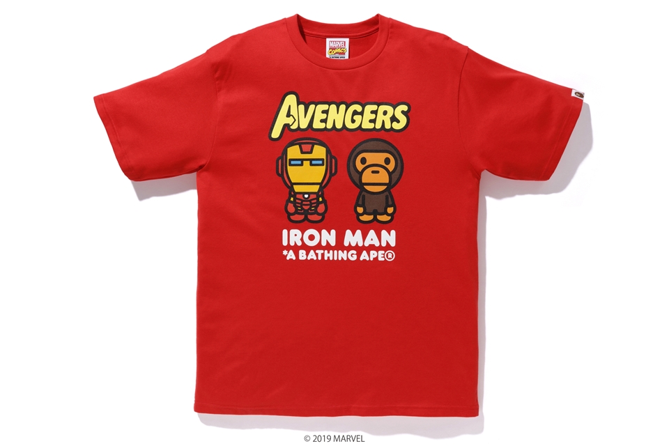BAPE x Marvel Milo Iron Man Tee Red