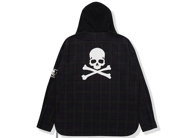 BAPE x Mastermind Check Hooded Shirt Green Men's - FW22 - US