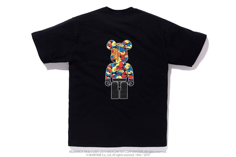 BAPE x Medicom Toy Camo Bear Tee Black Men's - FW19 - US