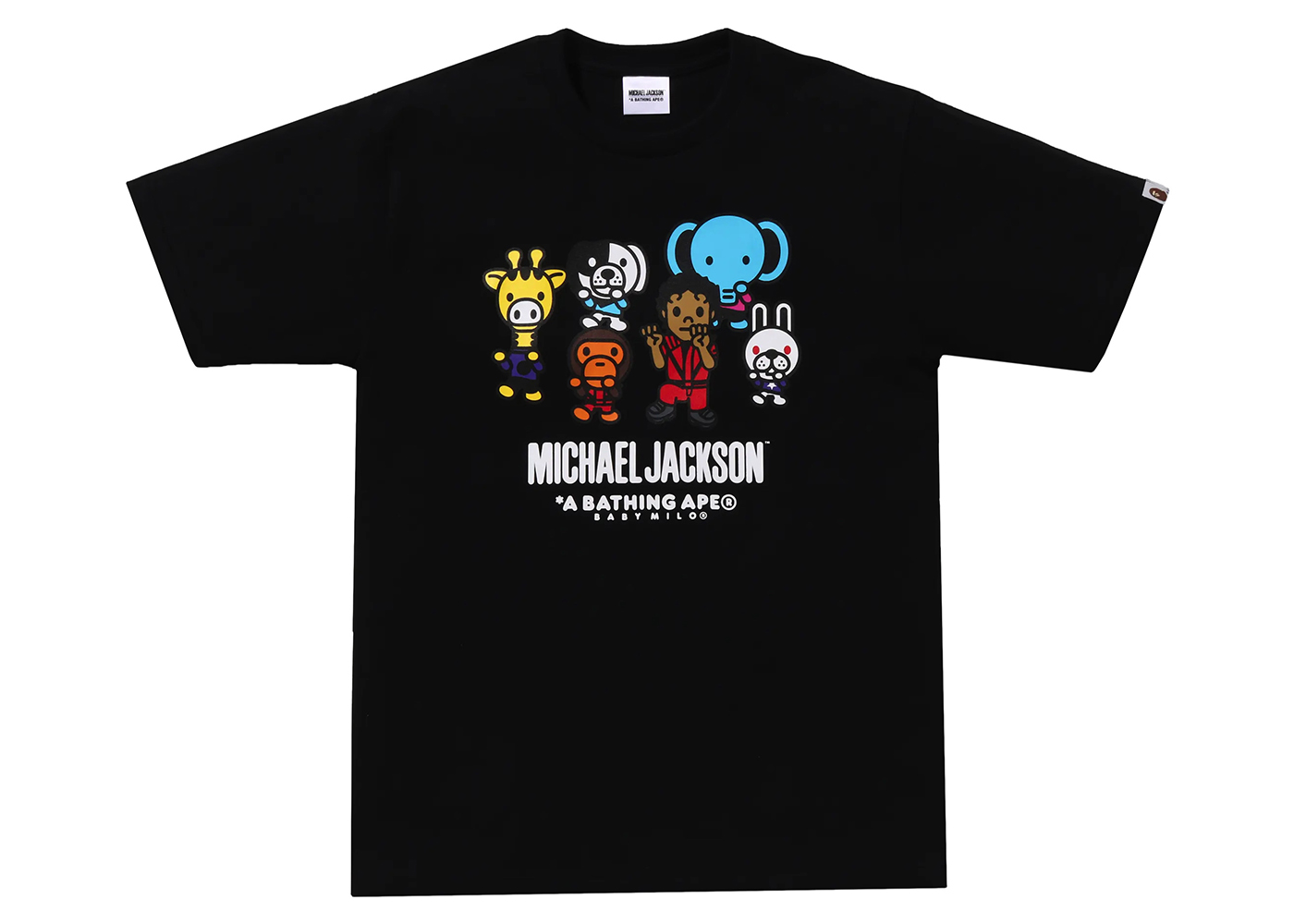 BAPE x Michael Jackson Tee Black Men's - FW23 - US