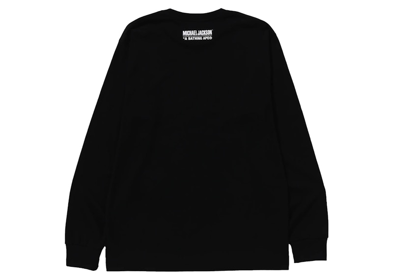 【廉売】BAPE MICHAEL JACKSON L/S TEE Black サイズL トップス