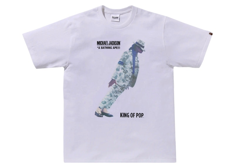 BAPE x Michael Jackson Tee White 男士- FW23 - TW