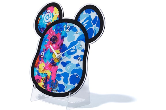 BAPE x Mika Ninagawa Bear Wall Clock Blue