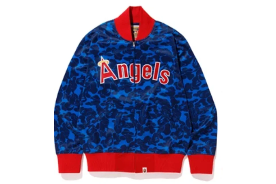 BAPE x Mitchell & Ness Angels Jacket Blue