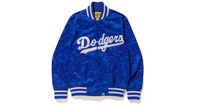 BAPE x Mitchell & Ness Dodgers Jacket Blue