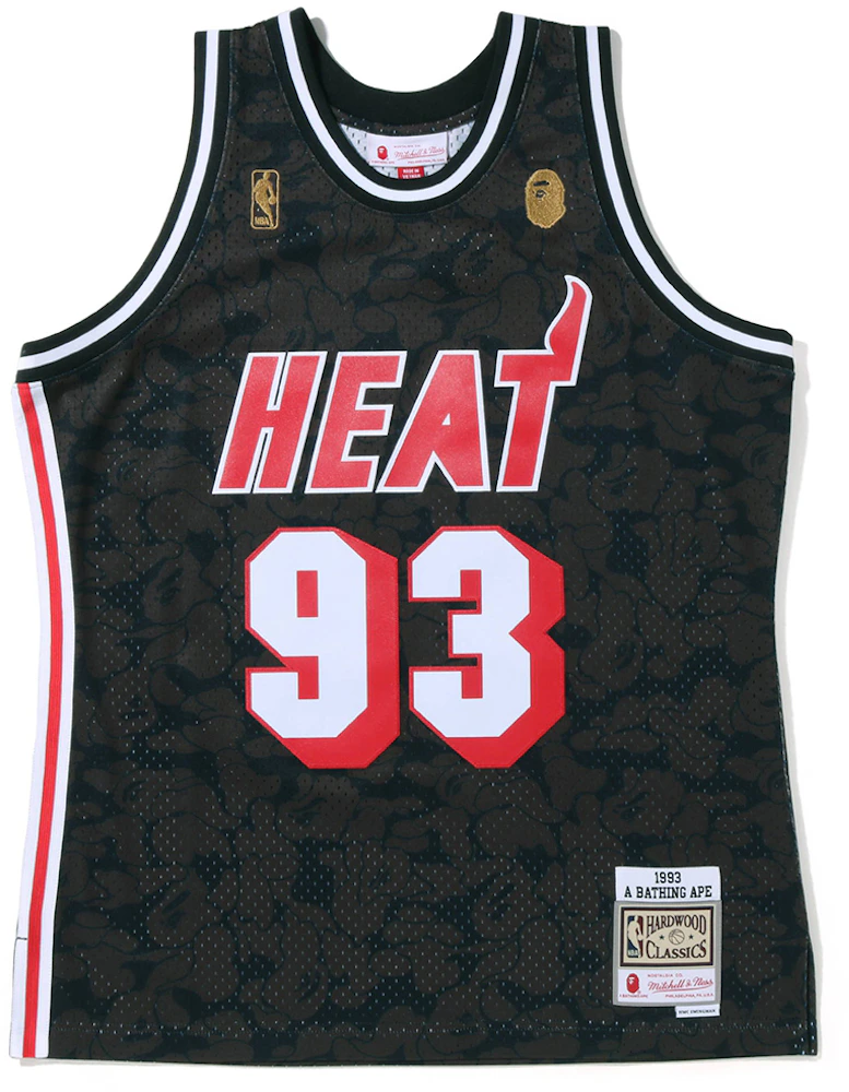 Bape x Mitchell & Ness Miami Heat Jersey Black