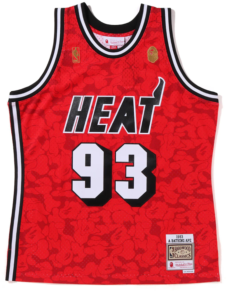 Miami Heat Mitchell & Ness NBA Hardwood Classics Jersey Shirt Size Men’s  Medium