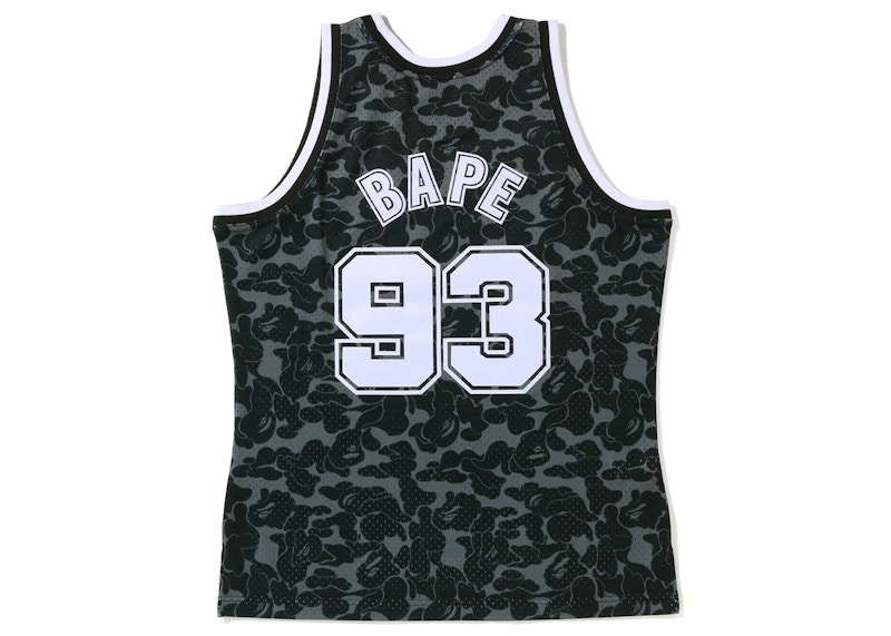 BAPE x Mitchell & Ness New Jersey Nets Jersey Black Men's FW22 US