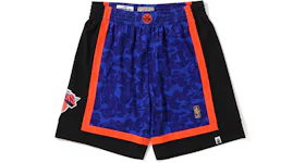 BAPE x Mitchell & Ness New York Knicks Shorts Blue