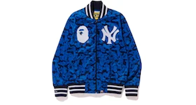 BAPE x Mitchell & Ness Yankees Jacket Blue