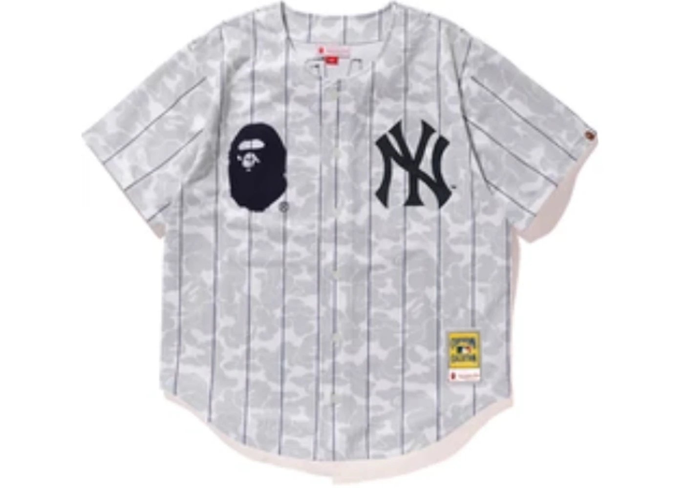 BAPE x Mitchell Ness Yankees Jersey White Men's FW19 GB