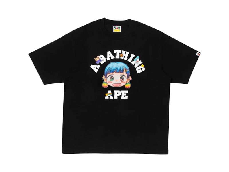 BAPE x Mr. College Tee Black - US