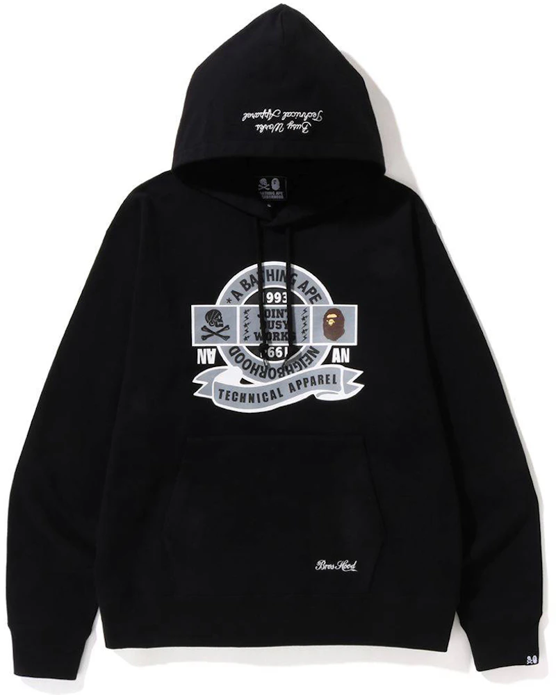 BAPE x Neighborhood Relaxed Fit Pullover Hoodie Black Men's - SS23 - US