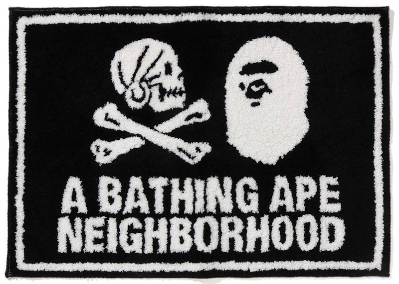 A BATHING APE x NEIGHBORHOOD Rug Mat-