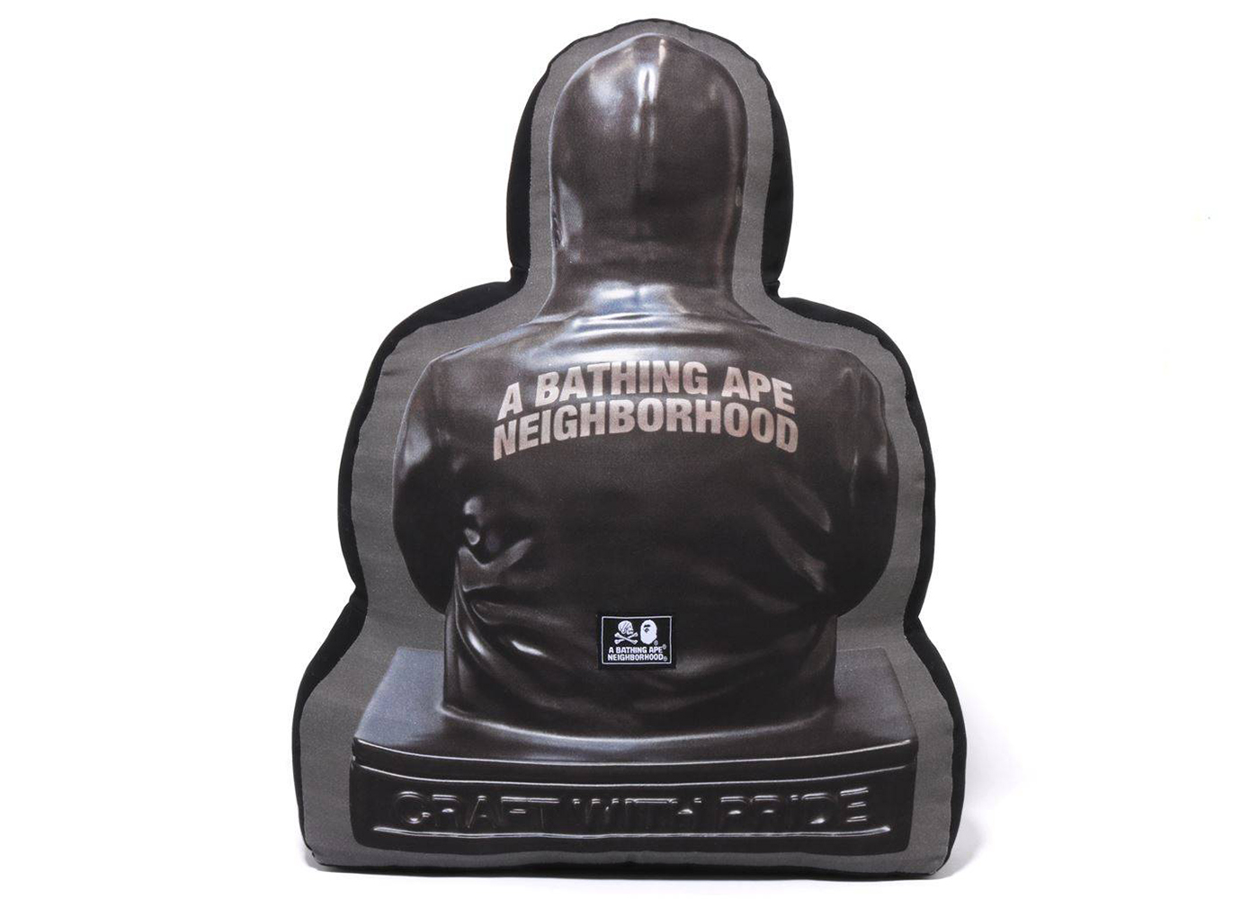 BAPE x Neighborhood Shark Cushion Black