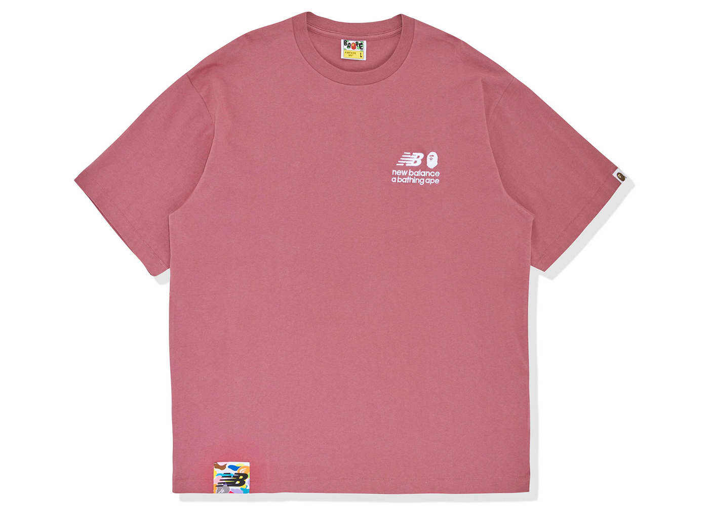 BAPE x New Balance Ape Head Relaxed Fit Tee Red