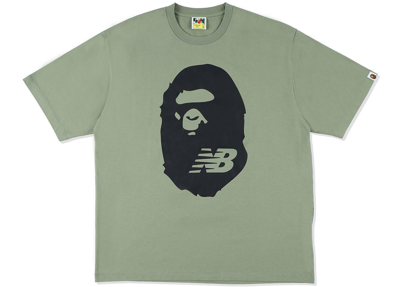 BAPE x New Balance Ape Head Tee Olive メンズ - SS21 - JPメンズ Tシャツ/カットソー(半袖/袖なし)