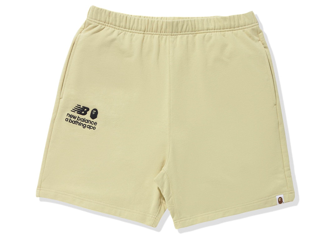 Pre-owned Bape X New Balance Relaxed Fit Shorts Beige