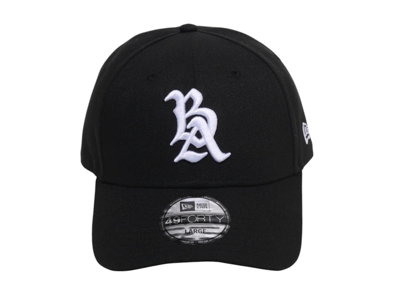 Pre-owned Bape X New Era Baseball 49forty Cap In Black