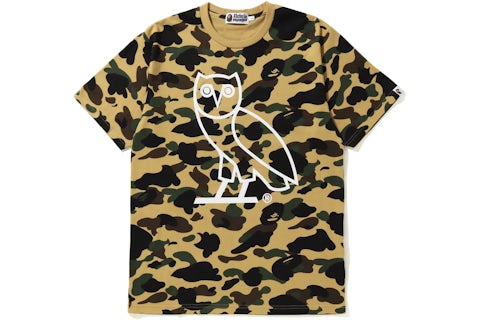 BAPE x OVO 1st Camo Tee Yellow Men's FW20 GB