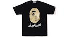 BAPE x OVO Ape Head Tee Black Gold