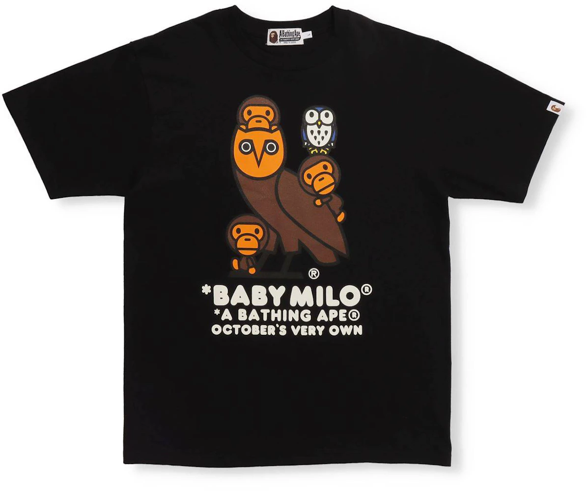 BAPE x OVO Baby Milo T-shirt Black Men's - FW21 - US
