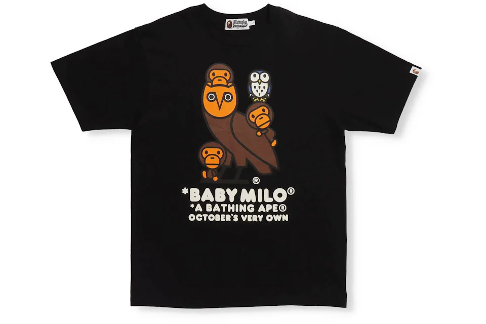 BAPE x OVO Baby Milo T-shirt Black
