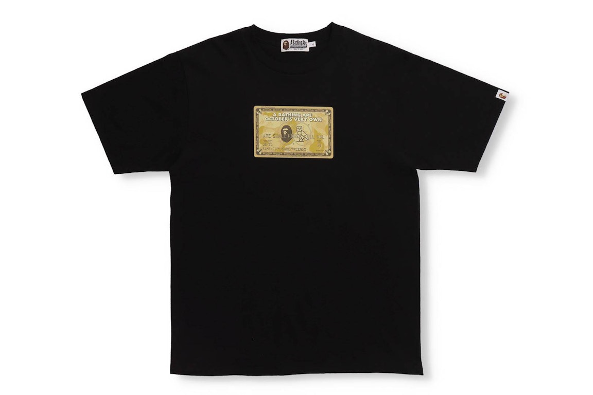 Pre-owned Bape X Ovo Card T-shirt Black