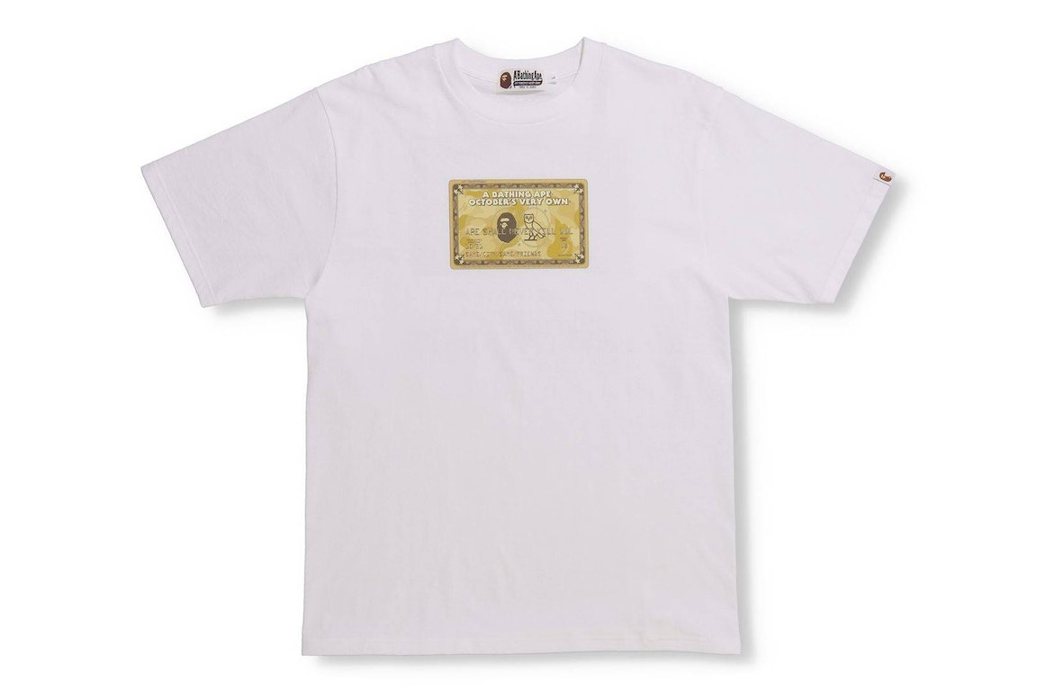 Pre-owned Bape X Ovo Card T-shirt White