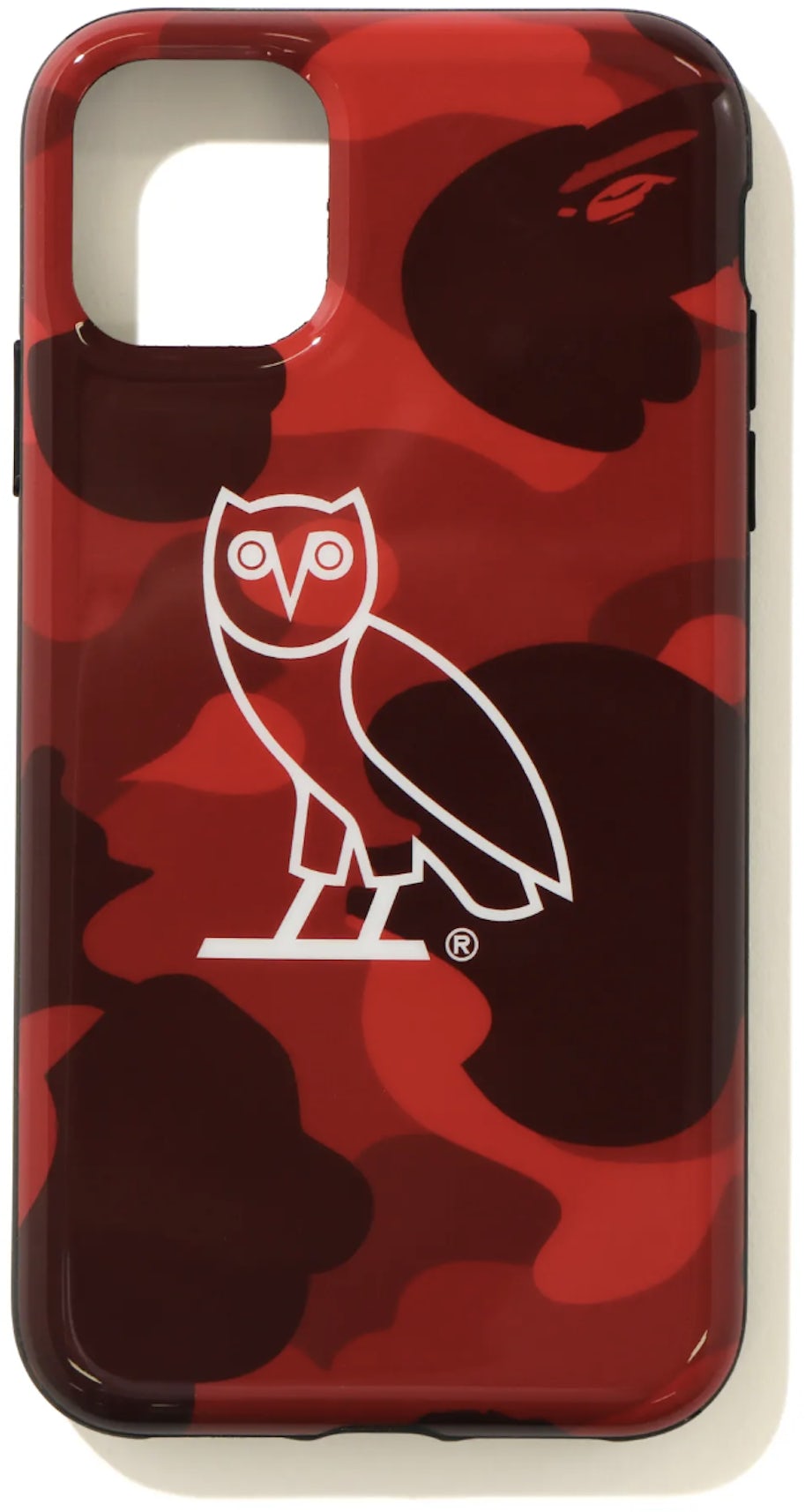 BAPE x OVO Color Camo Iphone 11 Pro case Red