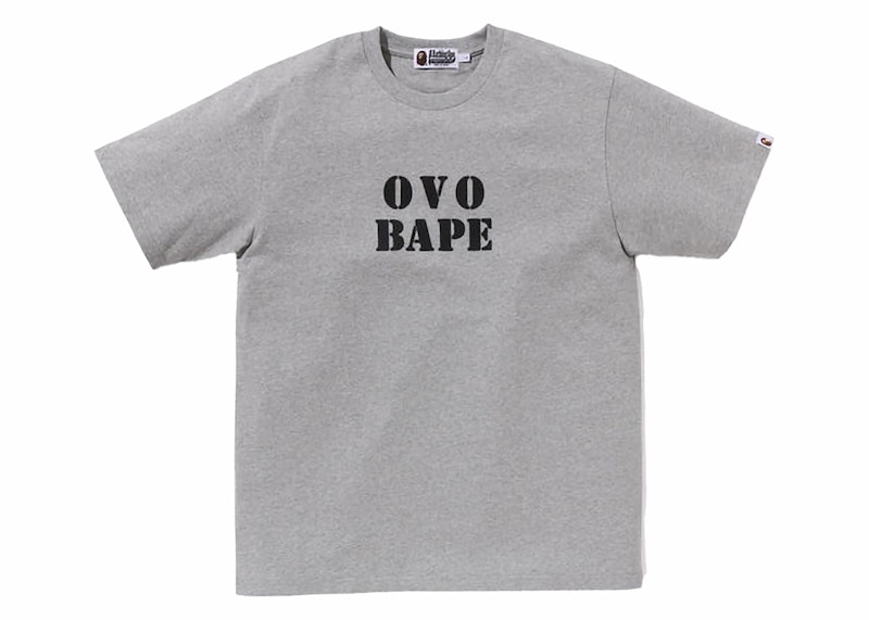 Bape sales grey shirt