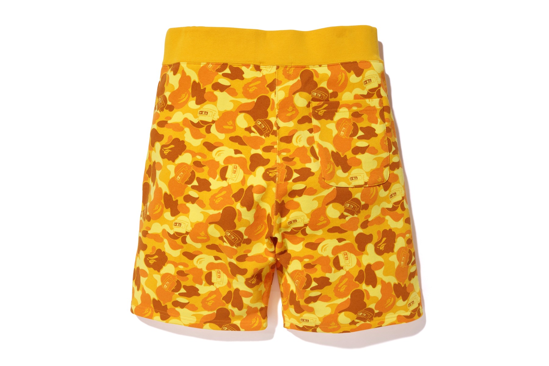 BAPE x PUBG Sweat Shorts Orange Men's - FW19 - US