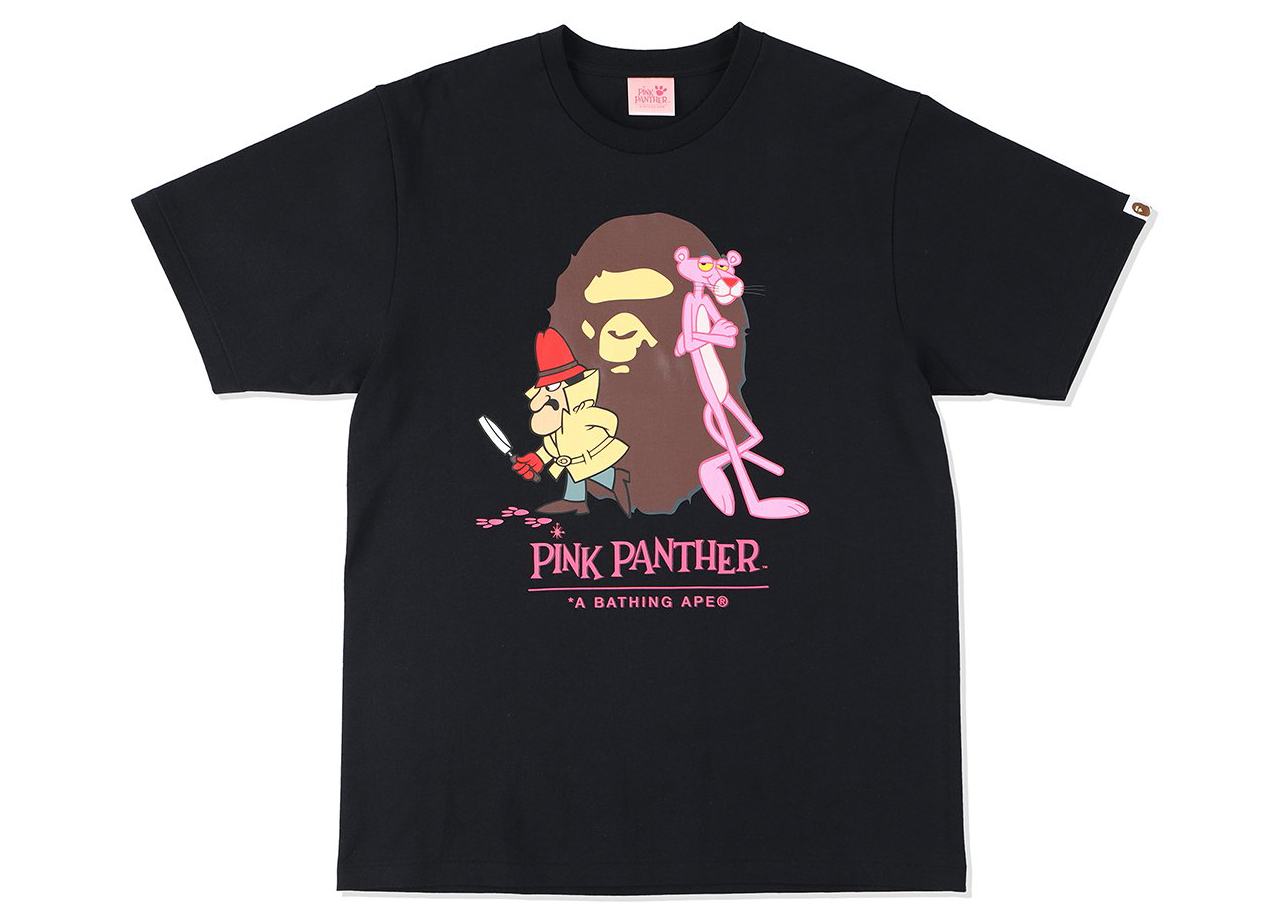 BAPE x Pink Panther Ape Head Tee Black