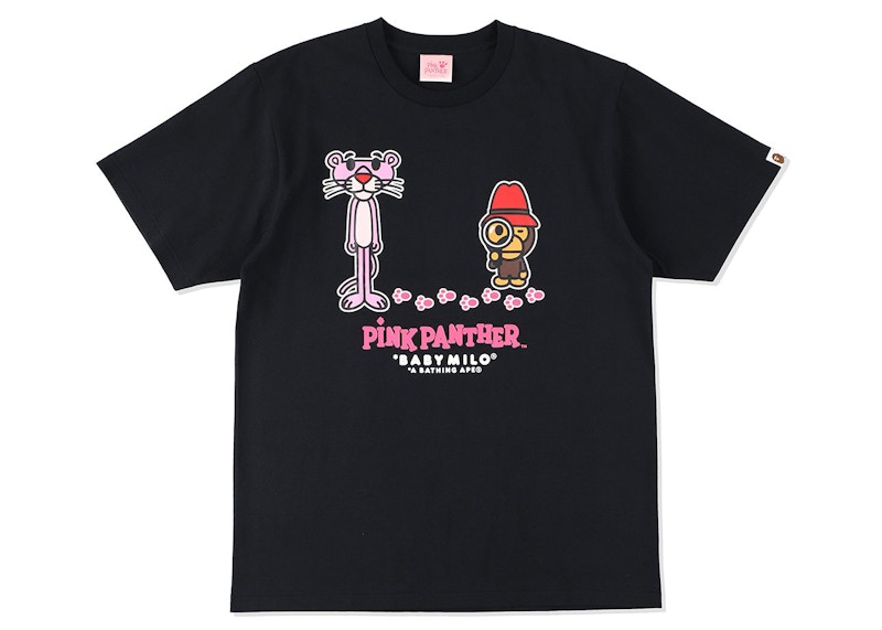 BAPE x Pink Panther Baby Milo #2 Tee Black Men's - FW21 - US