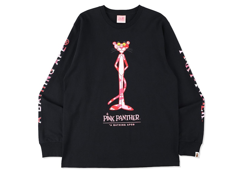 BAPE x Pink Panther Long Sleeve Tee Black Men's - FW21 - US