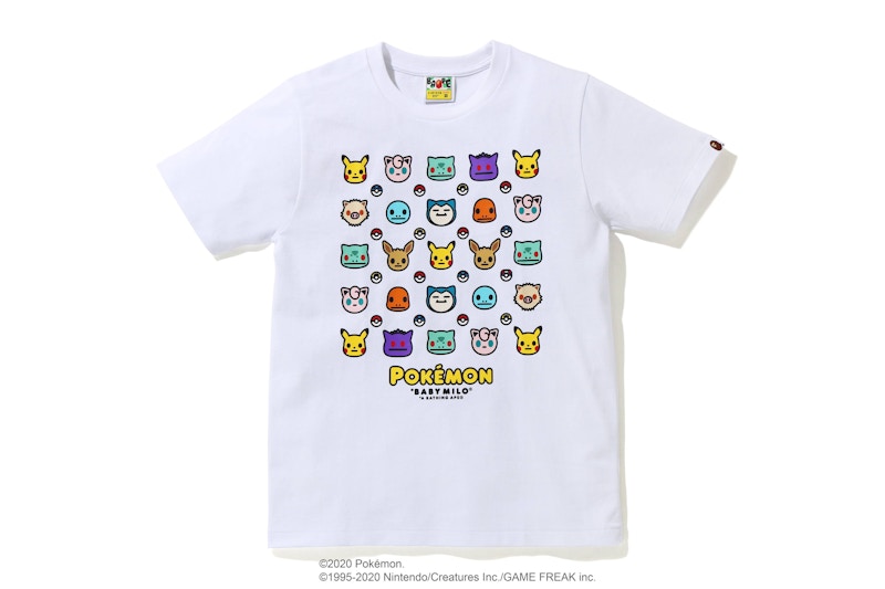 Pre-owned Bape Women's X Pokemon Ladies Tee Shirt #6 In White